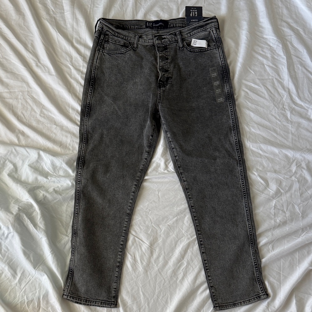 GAP Women’s High Rise Vintage Slim Jeans Charcoal 14/32R